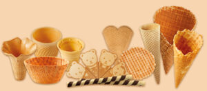 Eiswaffeln und Knusperhörnchen