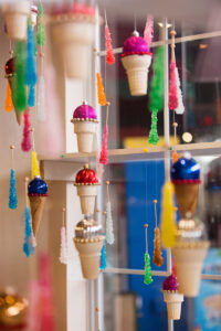 Weihnachtliche Eishörnchen Dekoration