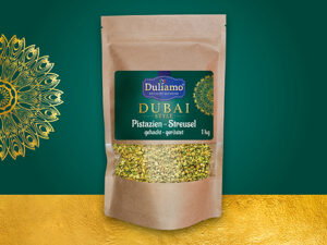 Duliamo Dubai Style Pistazienstreusel im Beutel – Premium-Dekor für Desserts und Gebäck