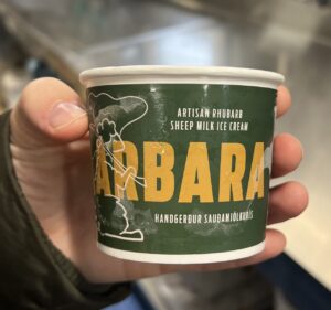 Hengifoss Wasserfall Island Foodtruck Rhababer Eis